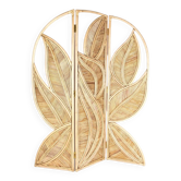 Paravent à 3 feuilles en rotin
