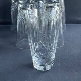 8 grands verres cristal taillé