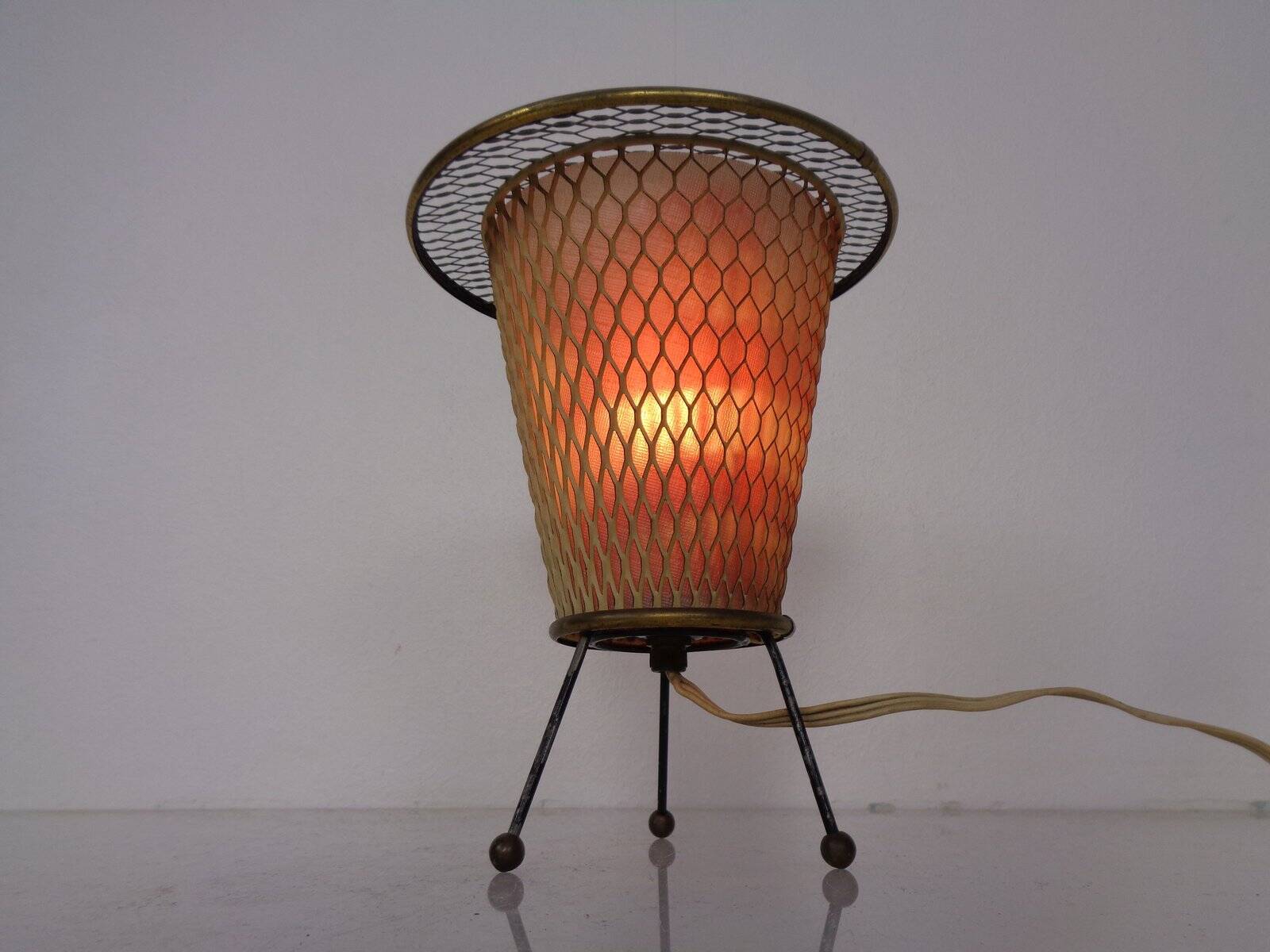Metal Tripod Table Lamp, Germany, 1950s