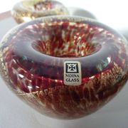 Maltese Glass Ashtrays from Mdina, 1960s, Set of 2