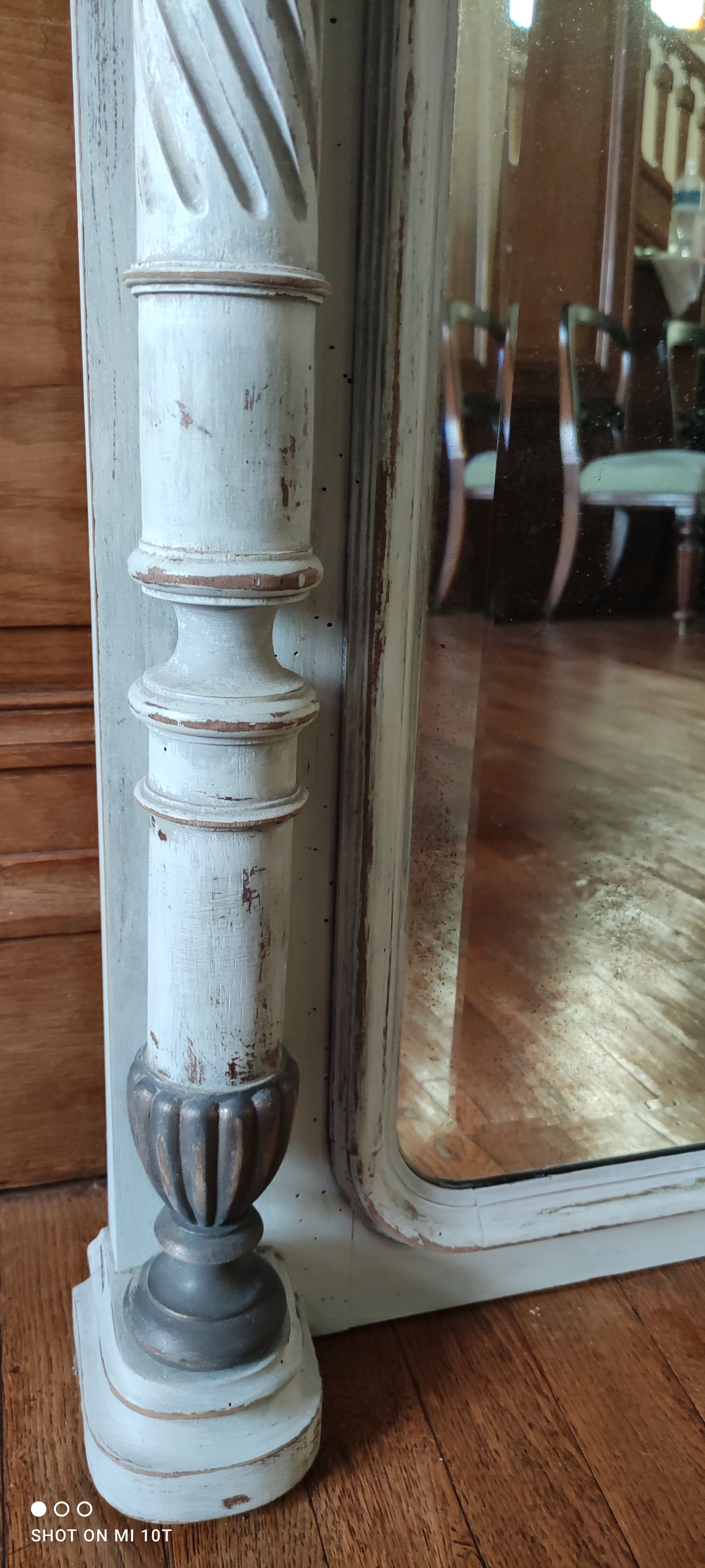 Large antique mirror 150x102cm