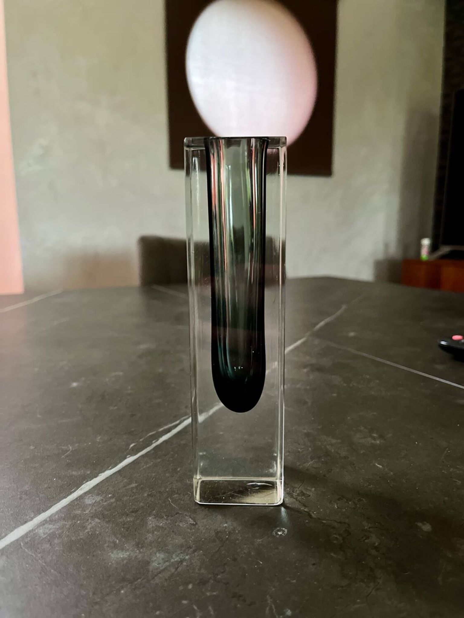 Vintage vase verre de Murano somerso 1960