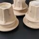 Pair of vintage 1940 plaster sconces