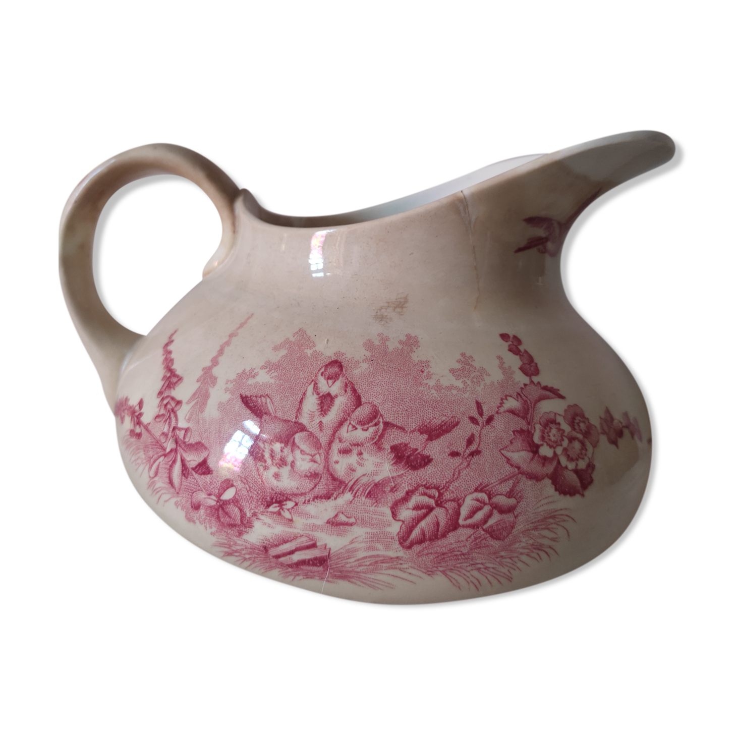 Earthenware pitcher Boch la Louvière