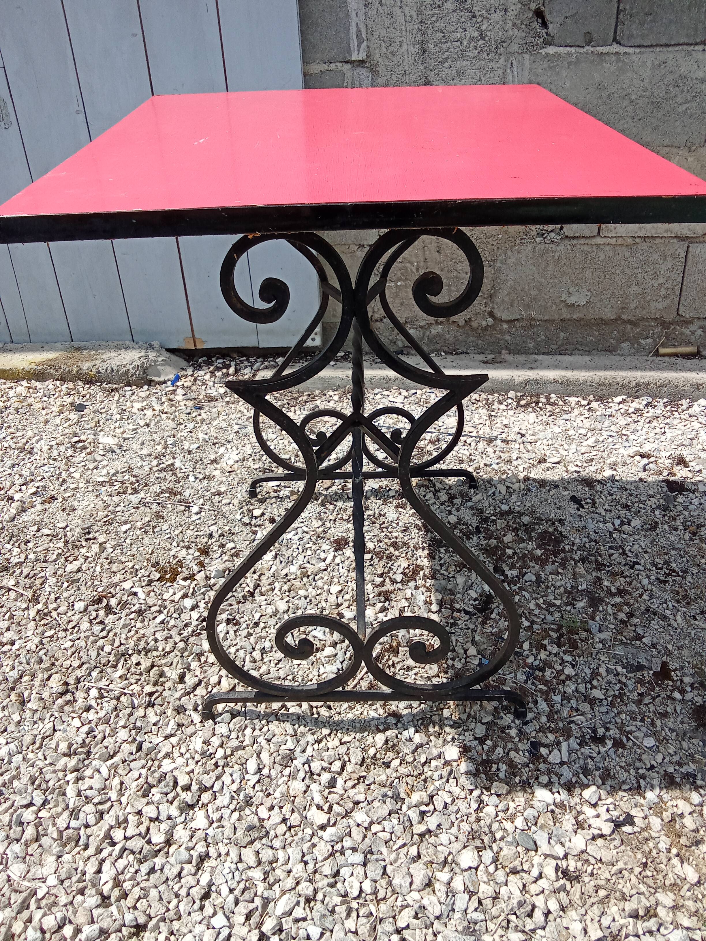 Vintage antique bistro table.