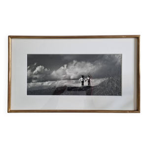 Photo noir et blanc vintage - cadre