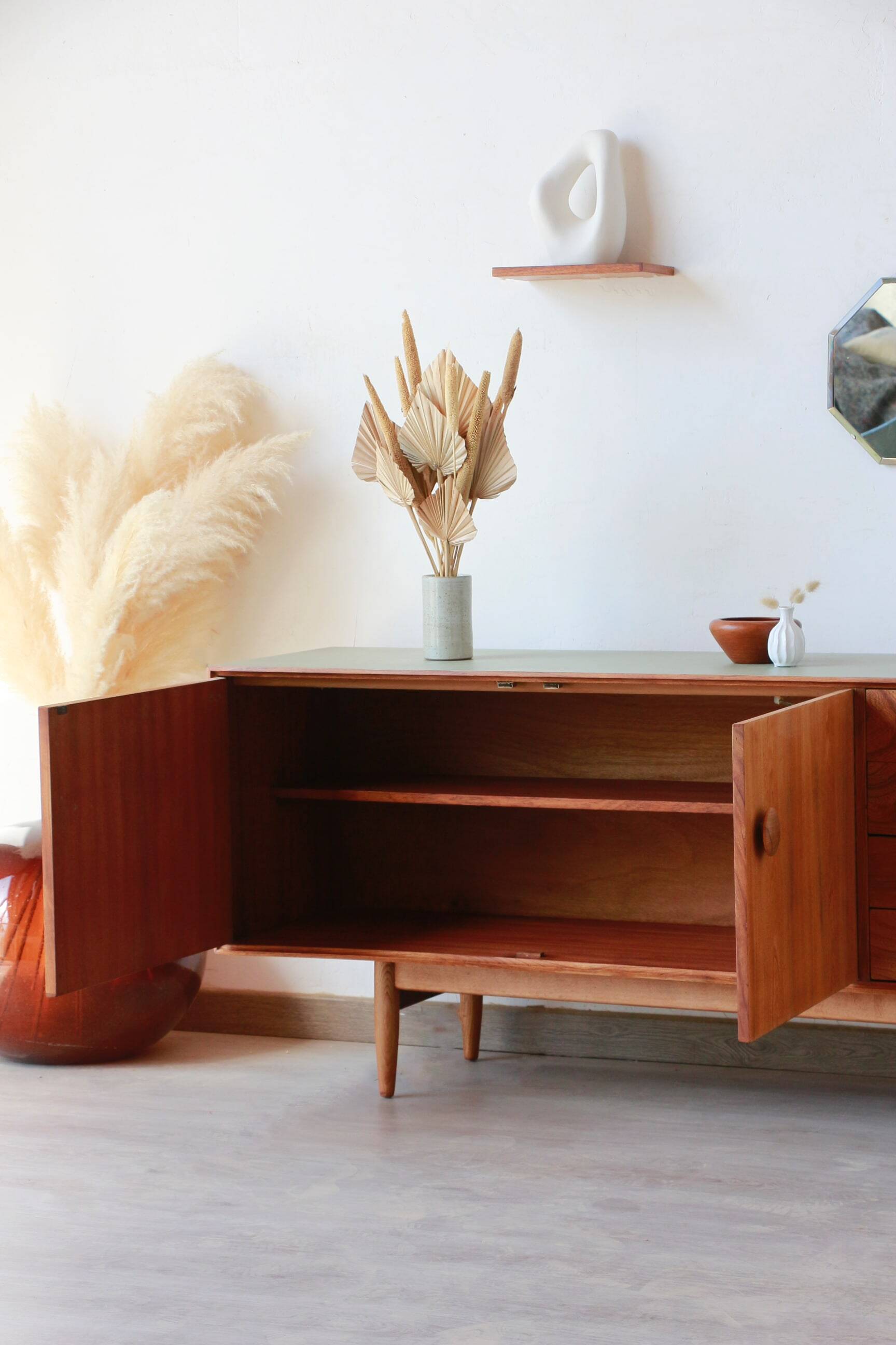 English Sideboard - Solid Elm - 1960