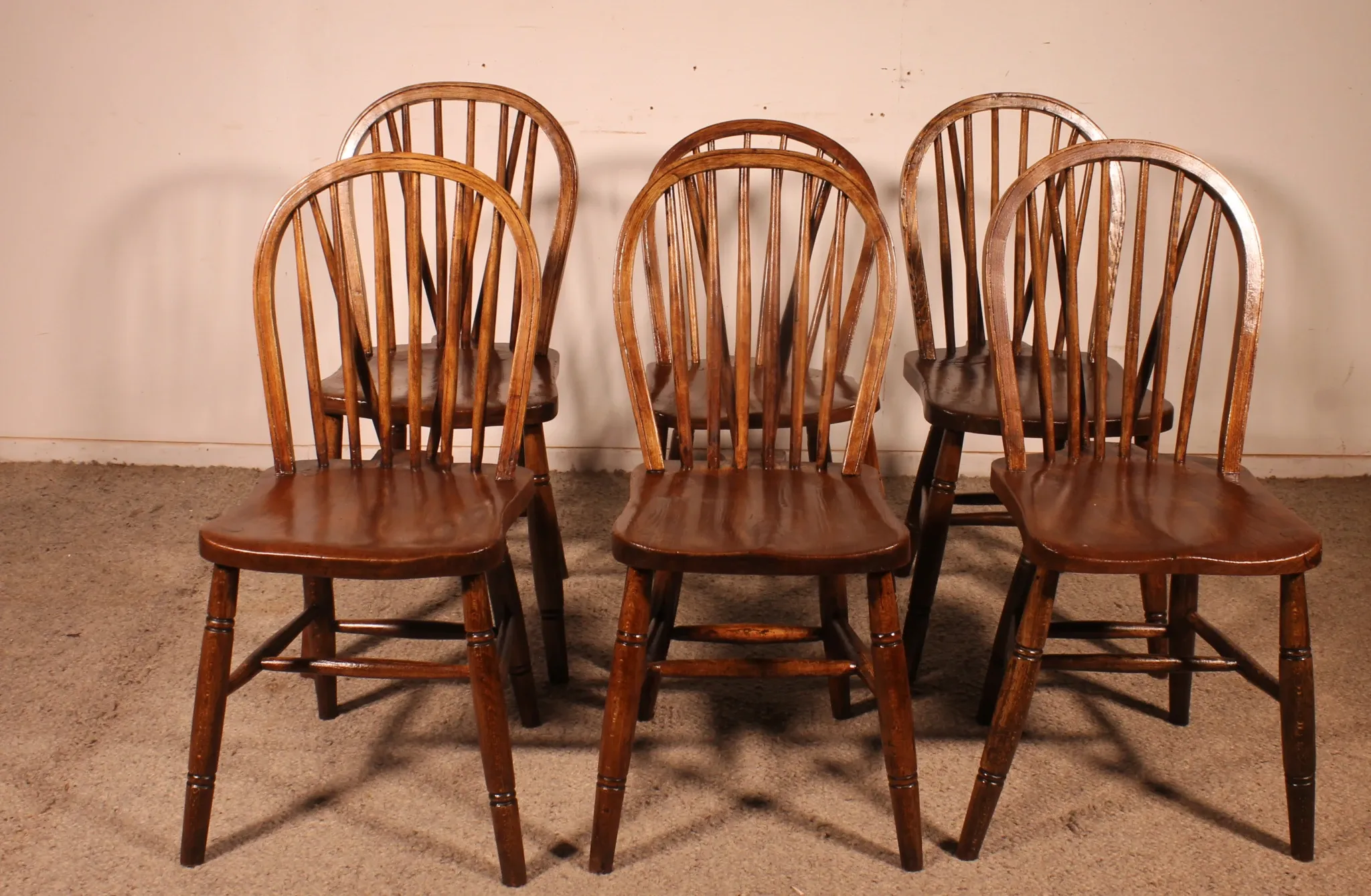 Set of 6 19th Century Windsor Chairs