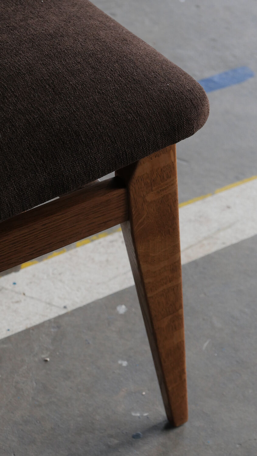 Set of six marcel gascoin chairs model ca, arhec edition.