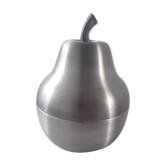 Seau à glace poire vintage en alu brossé années 60 70 italie