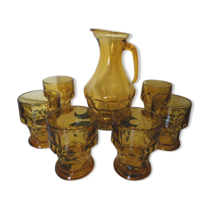 Service a orangeade verre