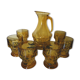 Amber glass orangeade service