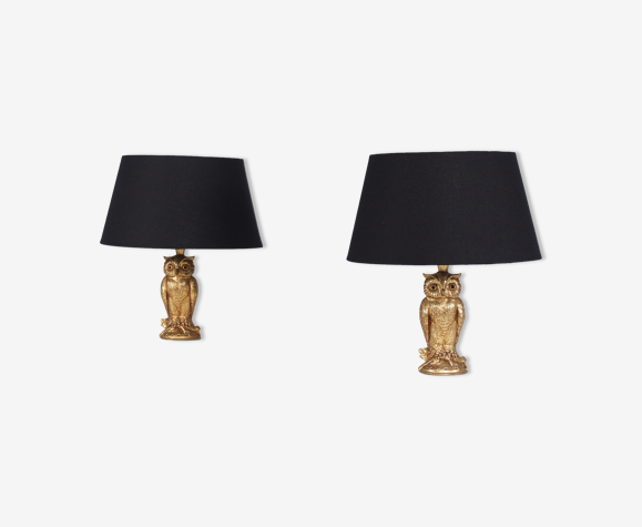 Paire de lampes ‘Hiboux’ Loevsky & Loevsky