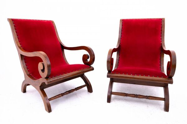 Paire de fauteuils, Europe du Nord années 1920