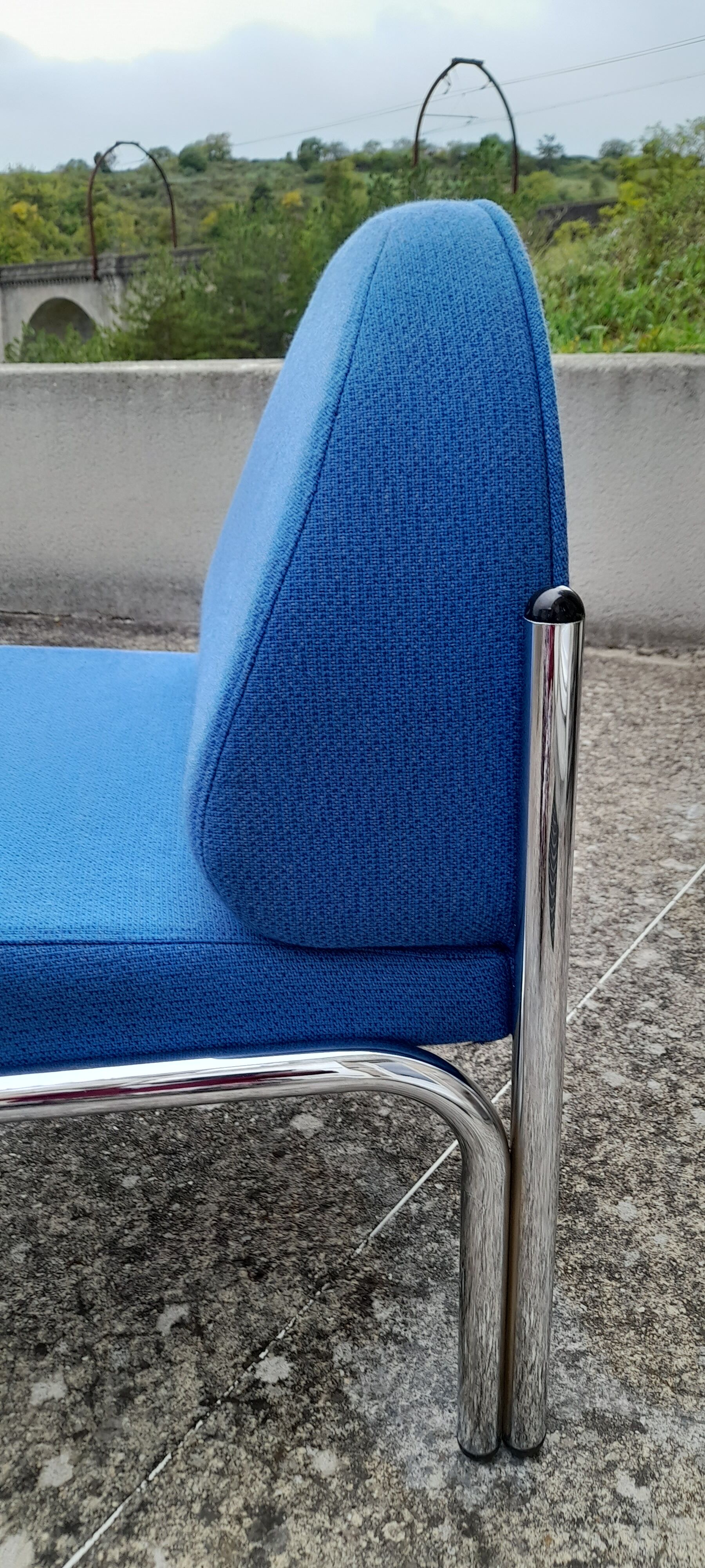 Fauteuil bleu 70s