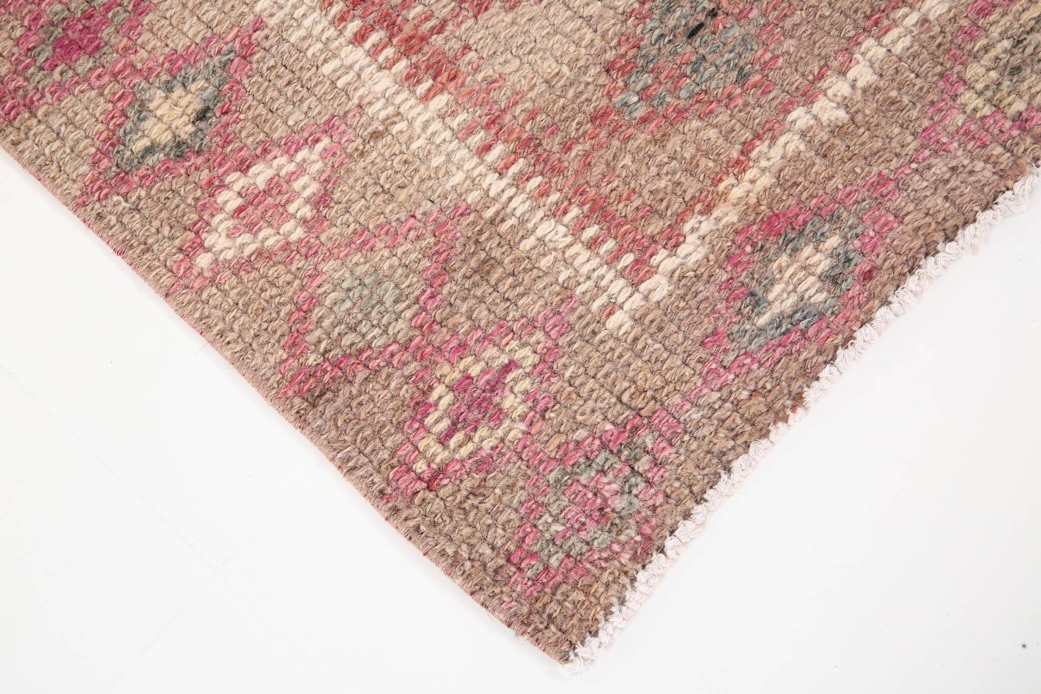 3x13 Rug For Entrway Pale Red Vintage Turkish Runner Rug, 84x394Cm