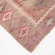 3x13 Rug For Entrway Pale Red Vintage Turkish Runner Rug, 84x394Cm