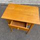 Scandinavian side table in solid wood with a drawer.
