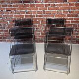 Set of four Nuova X-Line chairs by Niels Jørgen Haugesen for Hybodan A/S