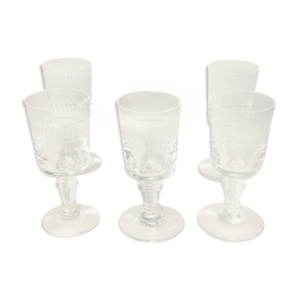 Lot de 6 verres à liqueur,