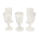 Lot de 6 verres à liqueur, gravés , début XX siècle
