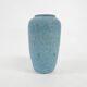 Blue ceramic fat lava vase. Attributed to Pieter Groeneveldt. Not marked.