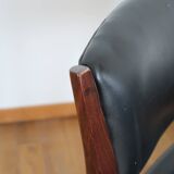 4 Scandinavian chairs skaï black