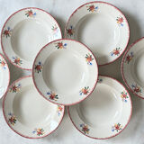 Set of Sarreguemines Evelyne plates