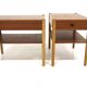 Pair of teak and oak bedside tables, Sweden, 1960