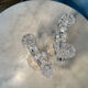Paire de bougeoirs en cristal de Vannes