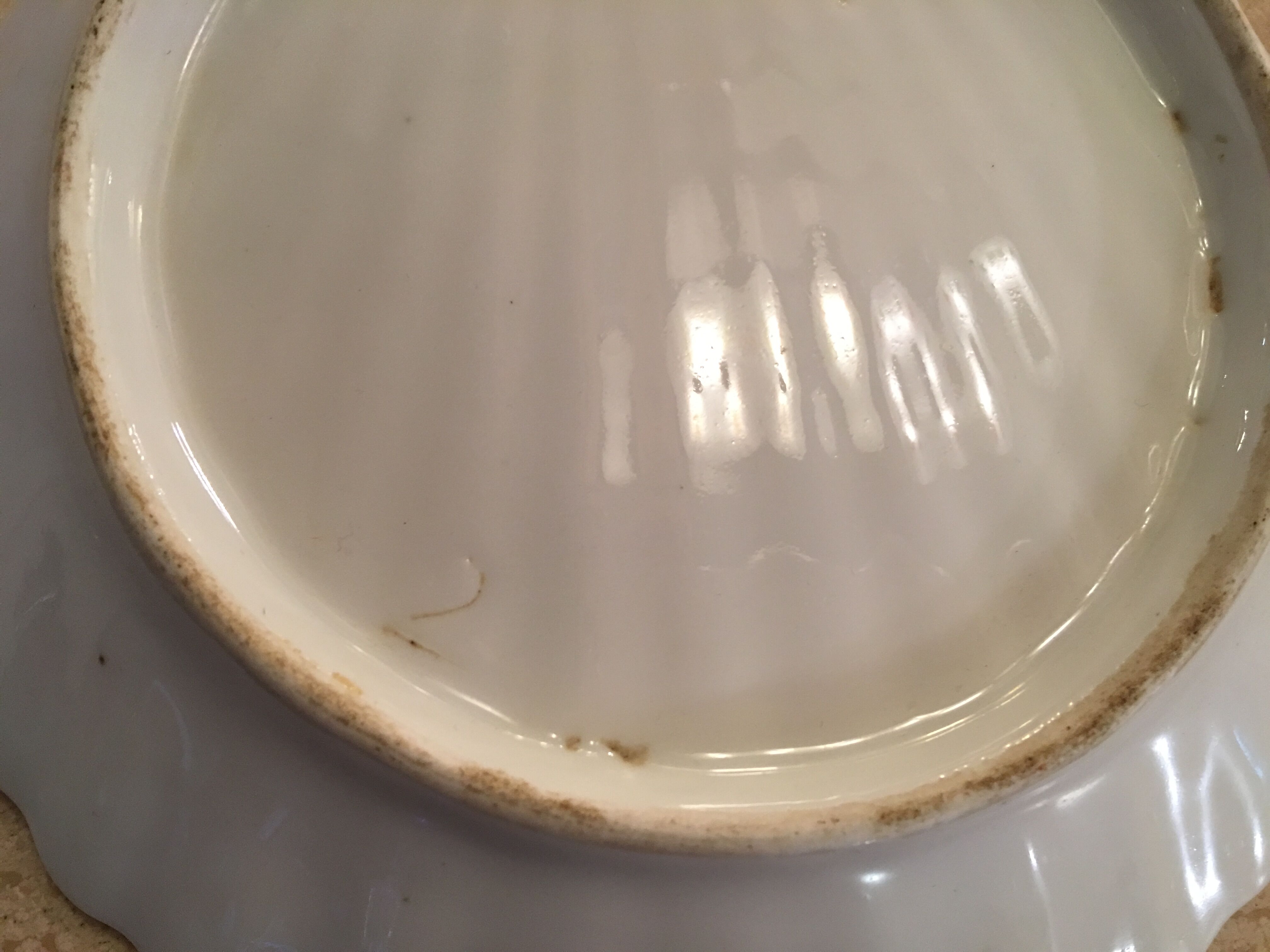 Coupelle faience blanche début XX