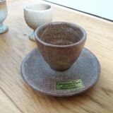 Mismatched stoneware egg cups