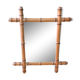 Miroir ancien cadre bambou
