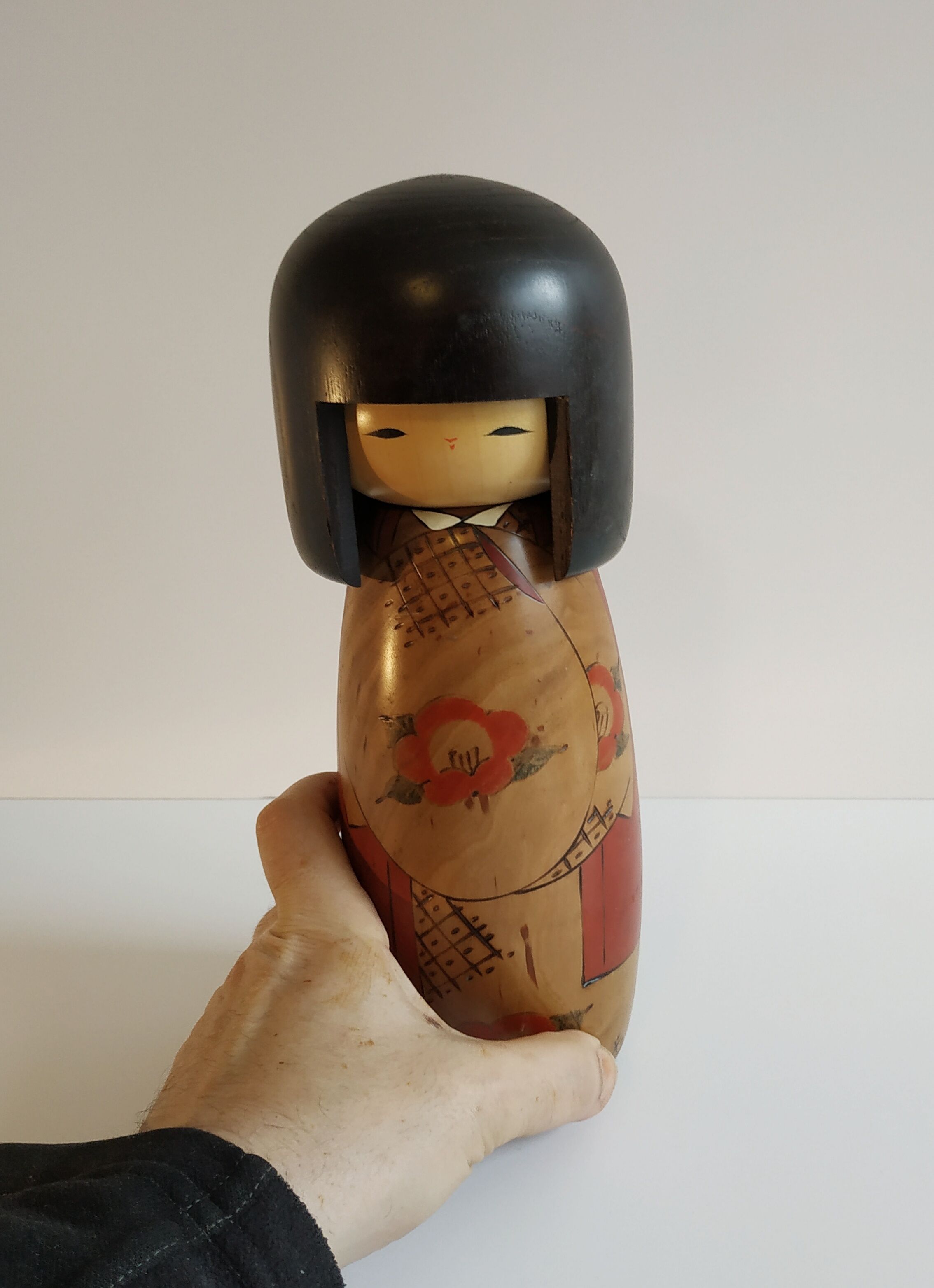 Kokeshi workshop Usaburo Okamoto (1917-2009). Around 1970-80 Japan