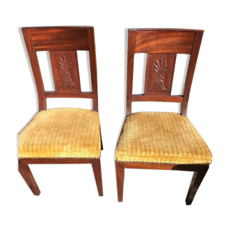 Empire style mahogany chairs