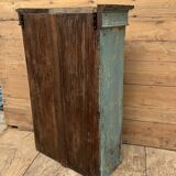 Wall display cabinet in Burmese teak with original patina.