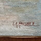 Oil on canvas signed LA.Housset:
