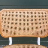 Cesca model B64 chair with armrests in white Design