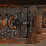 Oak Desk Table, Neo-Gothic style – Early 20th century