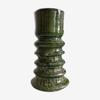 Enamelled ceramic candle holder, tamgroute