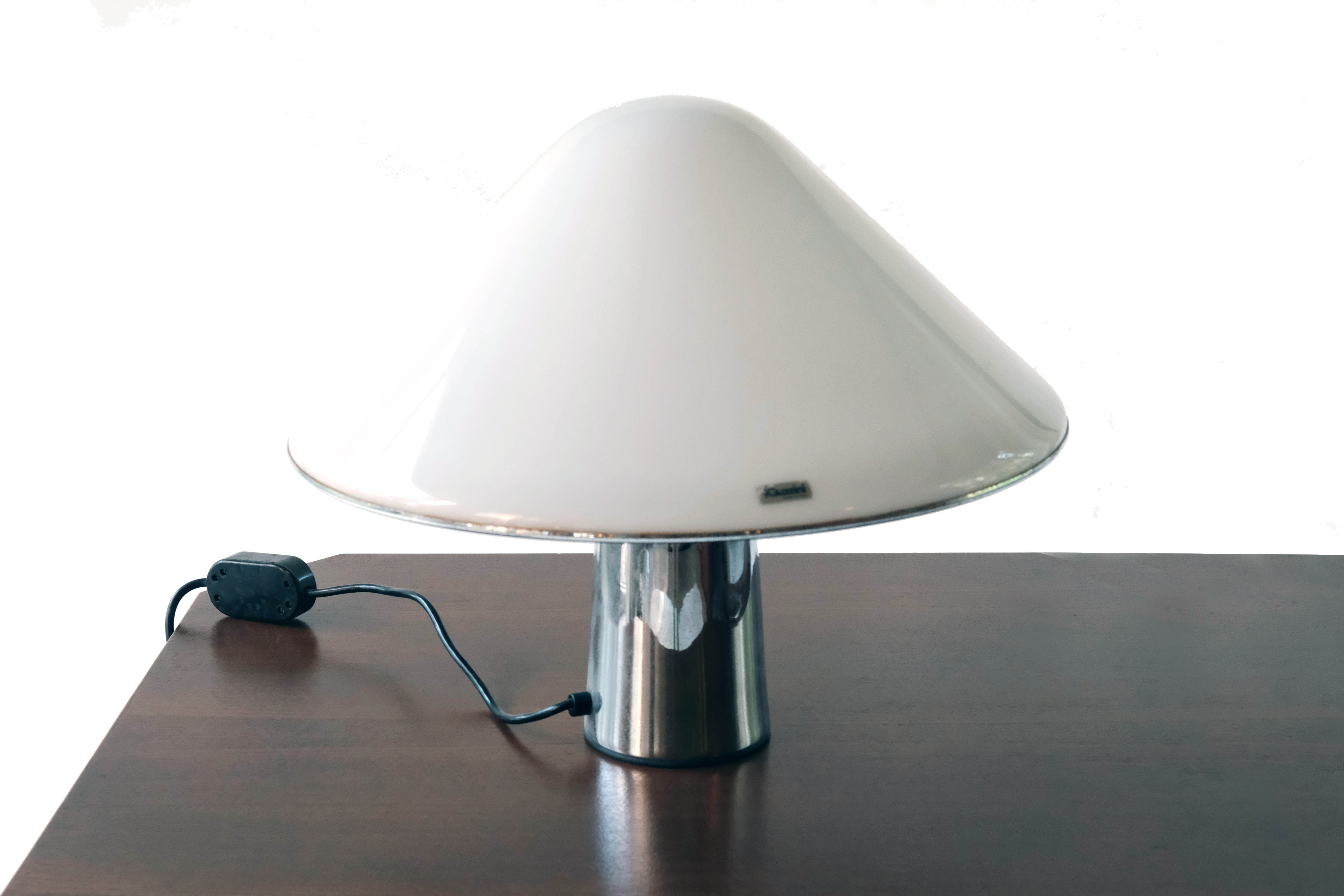 Tablelamp by Harvey Guzzini Model Mushroom, Italy 1970's