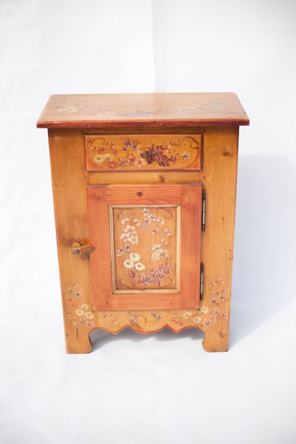 Meuble bois vintage, meuble confiturier, cabinet bois, meuble de rangement