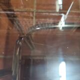 Chrome and smoked glass nesting table from the 70s