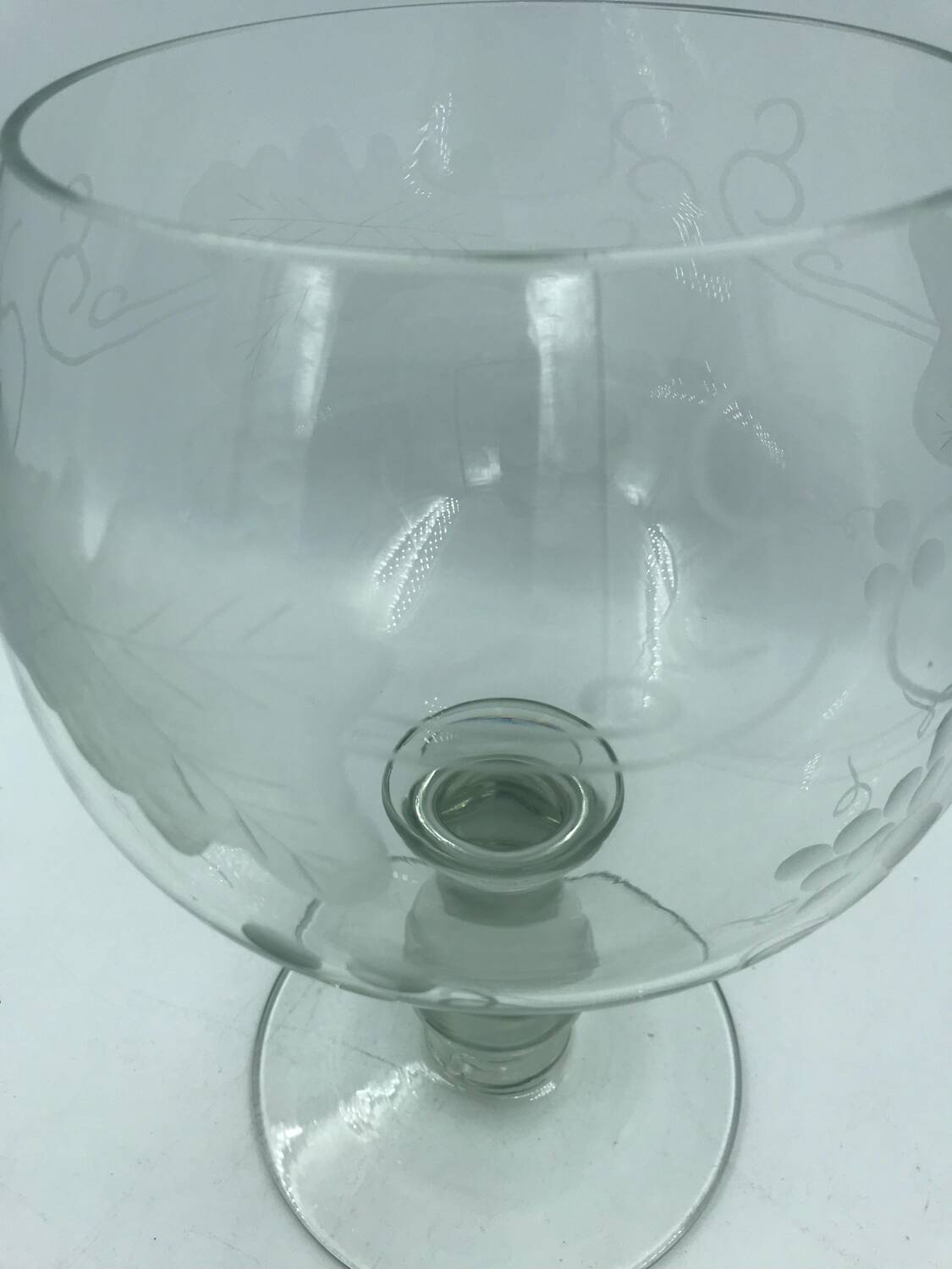XXL engraved stem glass