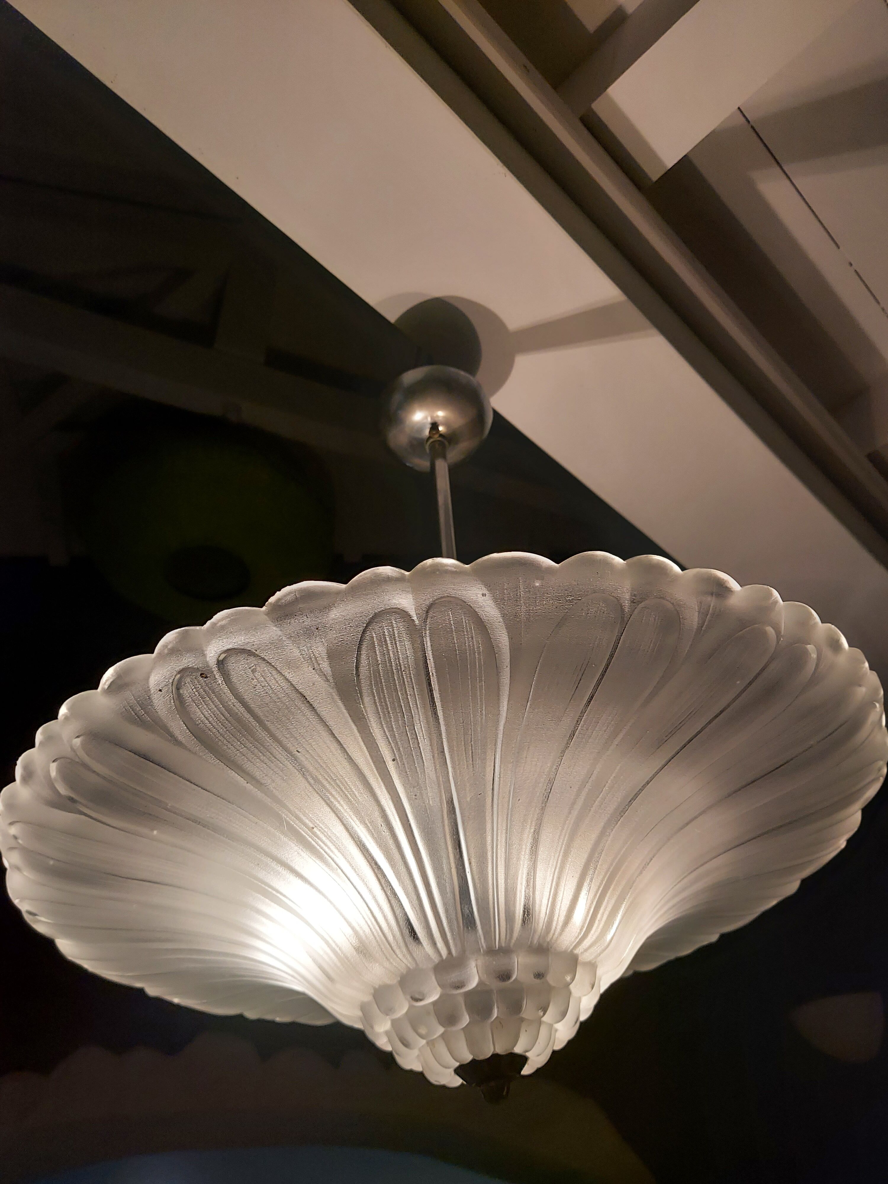 Vintage Art Deco chandelier 1930s