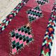 Moroccan Berber carpet old Azilal corridor 2,4x0.9m