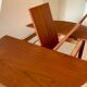 Table à manger ronde en teck design scandinave