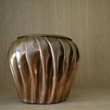Cache pot cuivre et laiton
