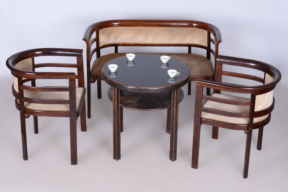Art Deco Small Table attributed to J. Hoffmann for Wiener Werkstätte, Czech, 1910s