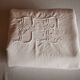 Old large linen sheet monogrammed CP